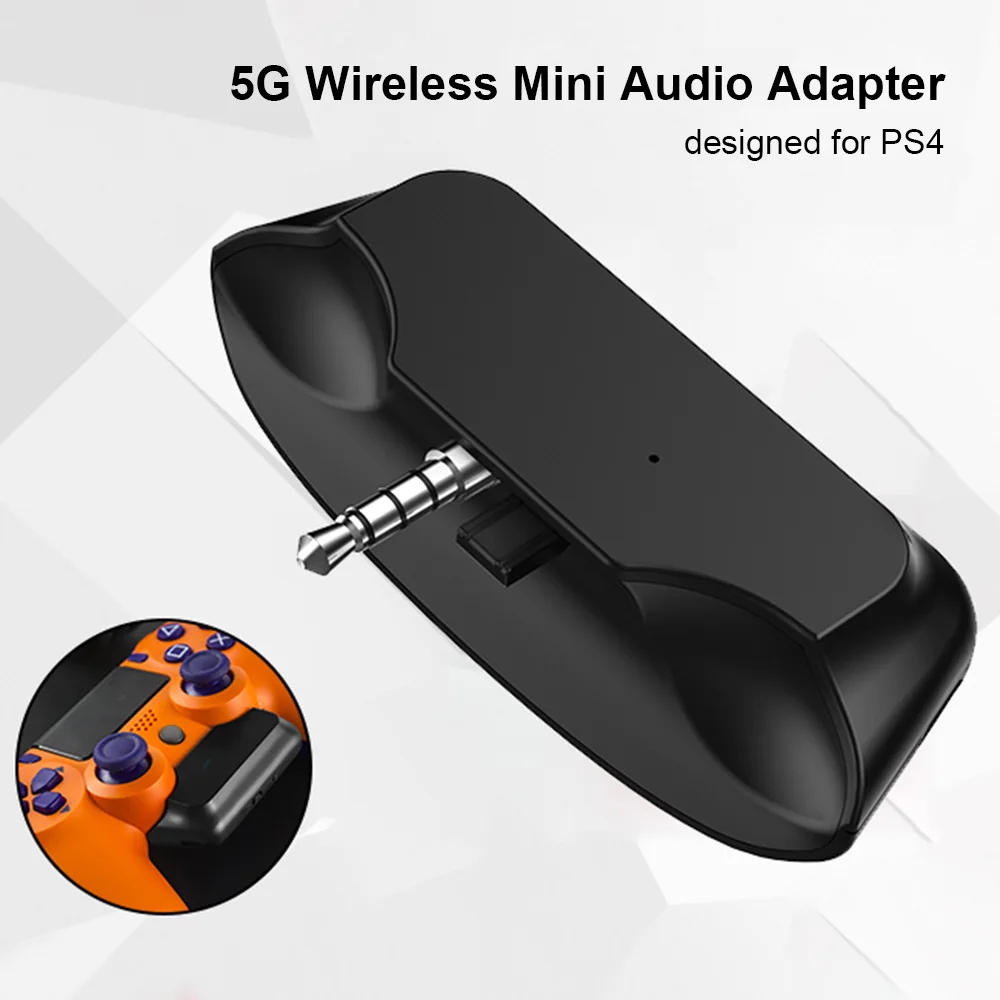 5G беспроводной Bluetooth аудио передатчик Мини адаптер для PS4 игровой коврик BT 5,0 3,5 мм гарнитура AUX игра музыкальный приемник от геймпада - Цвет: audio transmitter