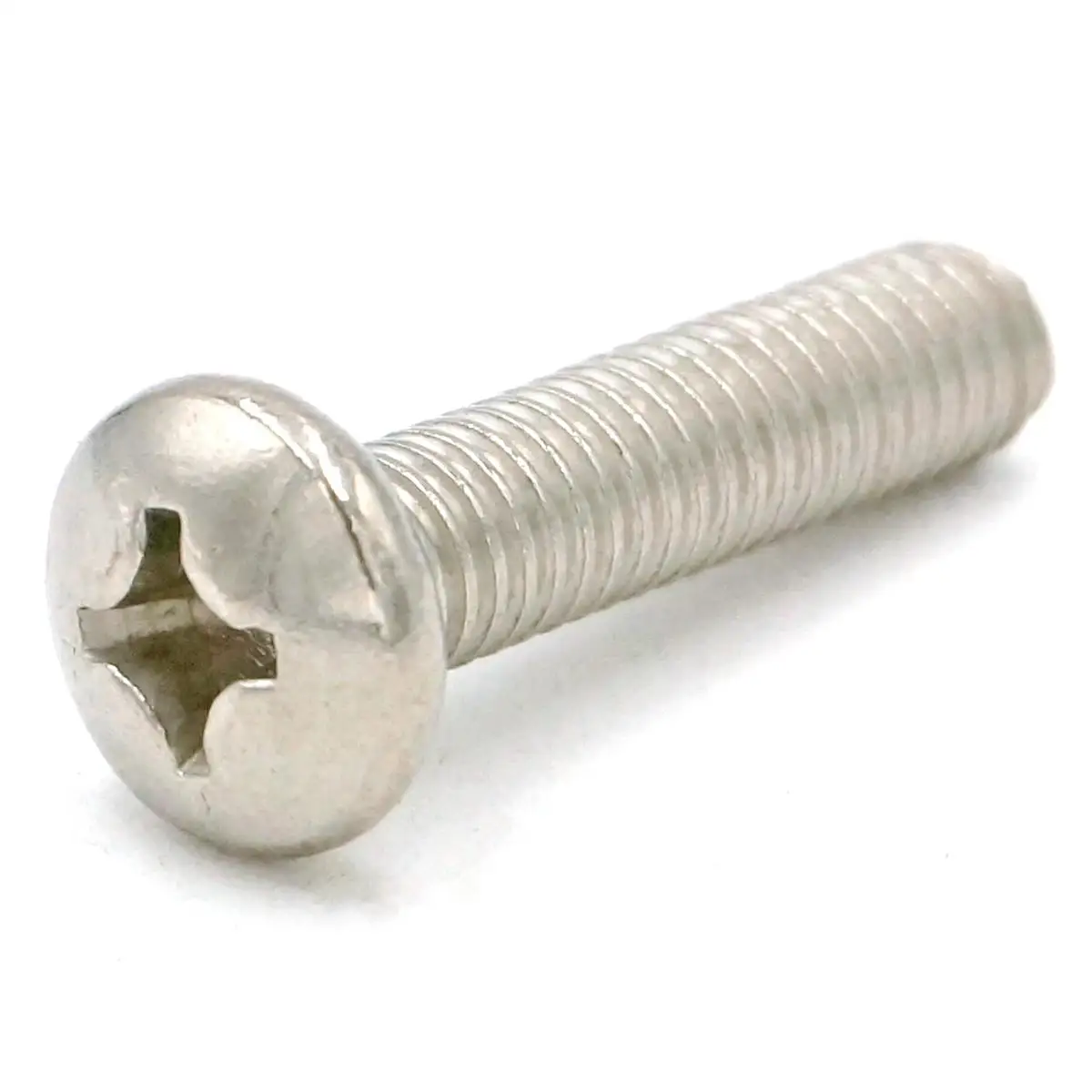 

10pcs M6*25 Pitch 1.0 Phillips Pan Head 304 Stainless Steel Cross Recessed Machine Screws Cap Bolts Nuts