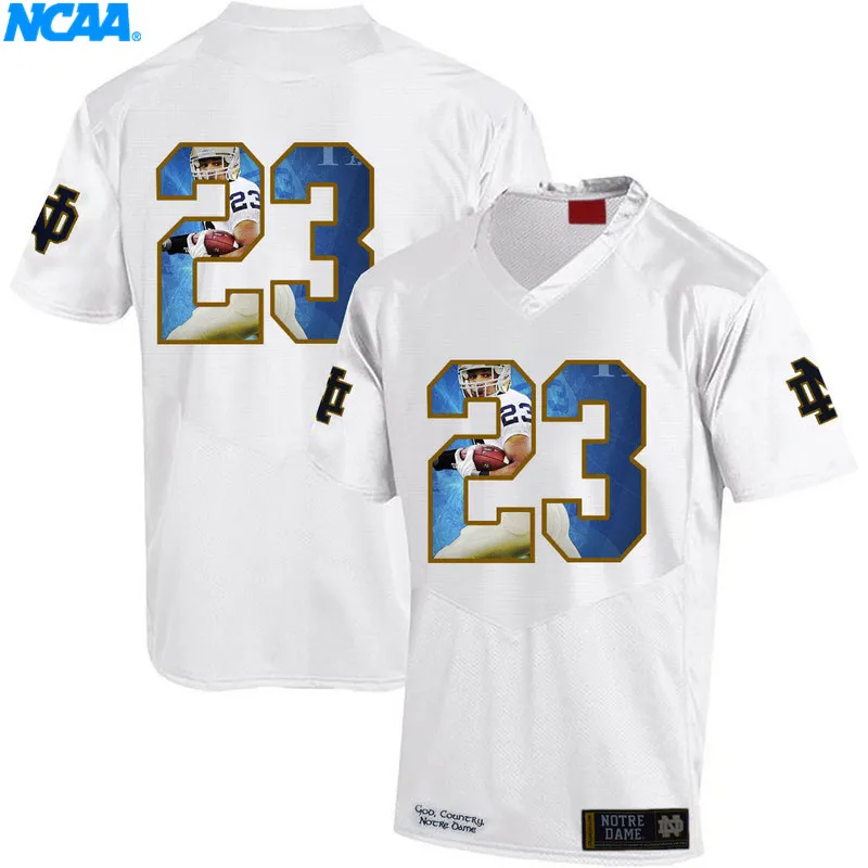 Новое поступление высокое качество майки Golden Tate#23 колледж футболка ограниченной серии Майки S-XXXL - Цвет: 1