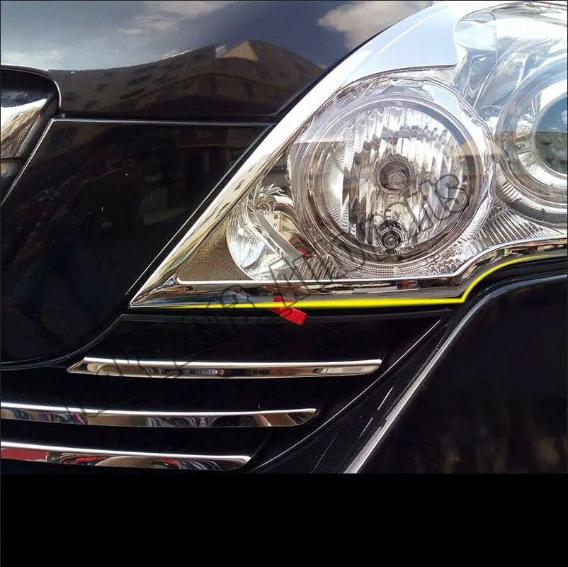 2 шт. ABS Хром Передняя фара Крышка лампы ободок отделка для Honda CRV 2007 2008 2009 2000 2011
