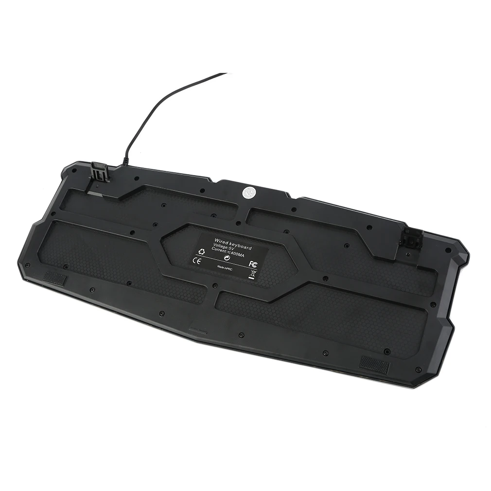 Backlighting Crack Luminous Gaming Computer Keyboard Waterproof durable Multimedia function Waterproof Keyboard