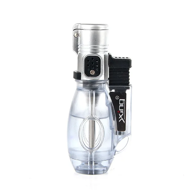 

visible gas straight into the blue fmale lighter torch turbo welding spray gun encendedores butane metal inflatable isqueiro