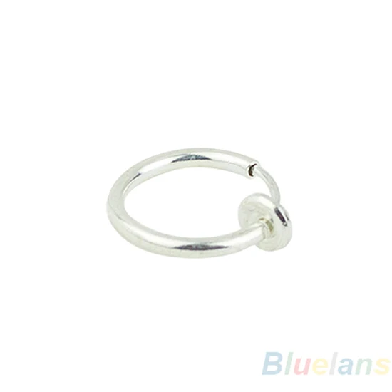 Hoop Earrings Ear Clip Earrings Clip Earrings Ear Clip Hoop Clip on Earrings Step Diameter Circle Earring Punk Clip Stealth Spring Small Helix Retractable Ring Cuff Ear Ring Hoops