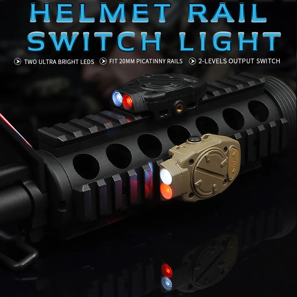 Тактический светильник Princeton для шлема Picatinny Rail с дистанционным переключателем