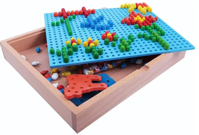 Детские деревянные грибы, гвозди, Флэшка, головоломка, детская деревянная развивающая игрушка, Детская Классическая супер Мудрая игрушка-головоломка