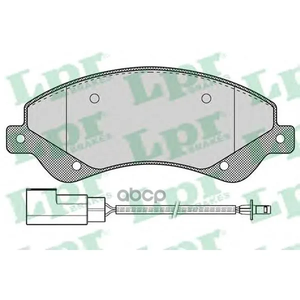Колодки Тормозные Ford Transit 06- 280/300-Series Передние С Датчиком Lpr 05p1259 Lpr арт. 05P1259