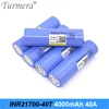 New 21700 Battery 4000mAh 40A INR21700-40T Rechargeable Lithium Battery for Screwdriver Vacuum Cleaner and E-cigarette Turmera ► Photo 2/6