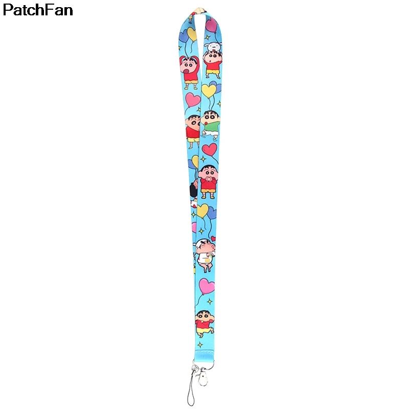 A2506 Patchfan Аниме Crayon Shin-chan тег ремень шеи ремешки для безопасности отрыва для мобильного телефона USB ID бейдж держатель ключа