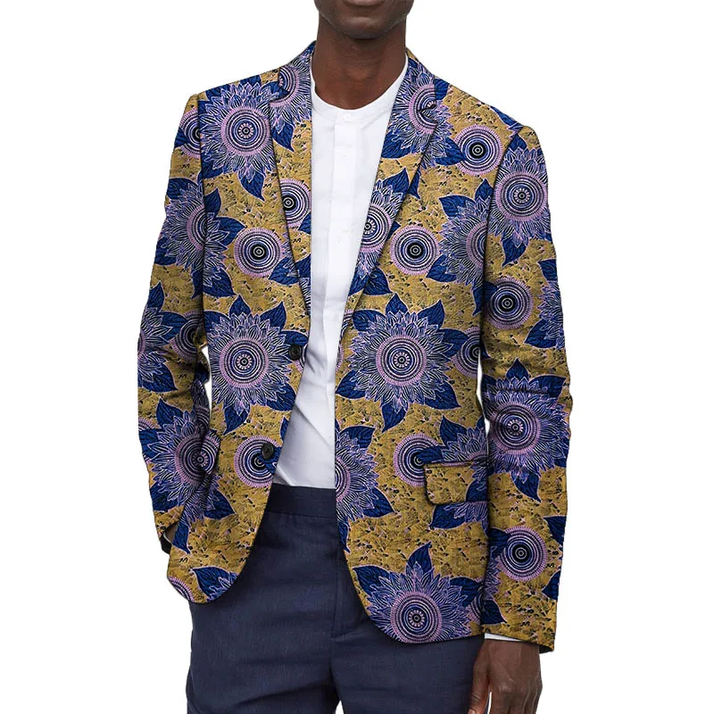 Festive Print Clothes Customized Dashiki Pint Men's Blazers Holiday Gift Male Suit Jacket For African Wedding/Party | Тематическая
