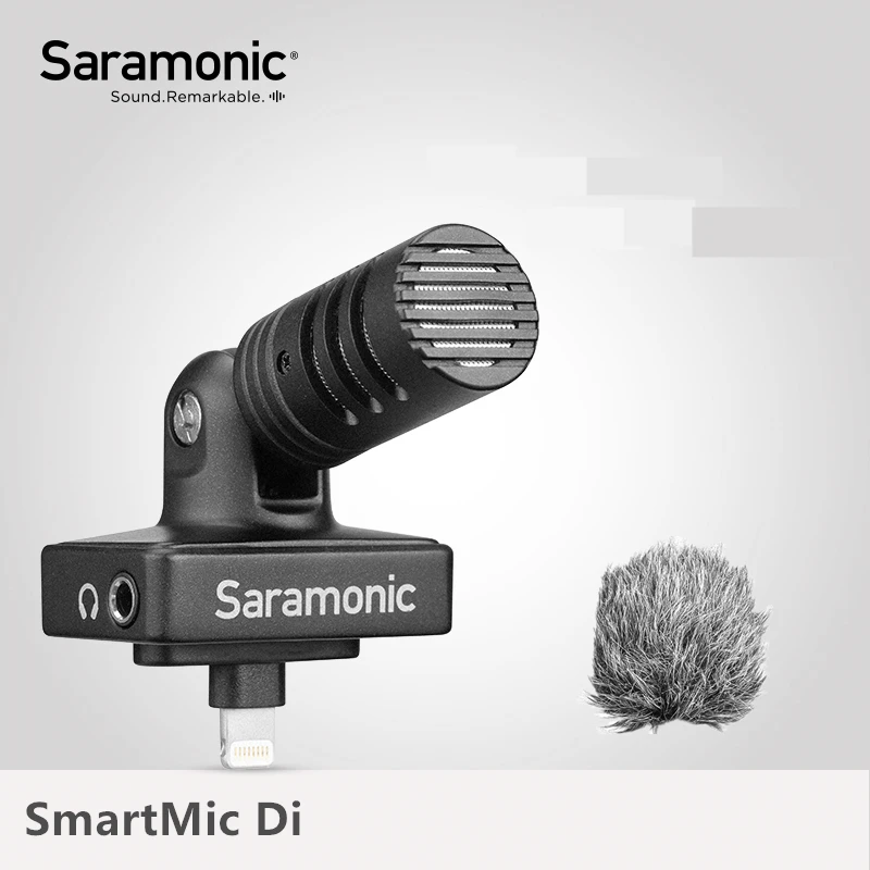 Saramonic SmartMic Di цифровой конденсаторный видео микрофон для IOS iPhone iPad Mini чистая Запись