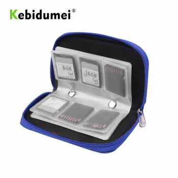 

kebidumei Memory Card Case Storage Carrying Holder Wallet 22slots For CF/SD//MS/DS Game Accessory Memory Protector Memory Cards