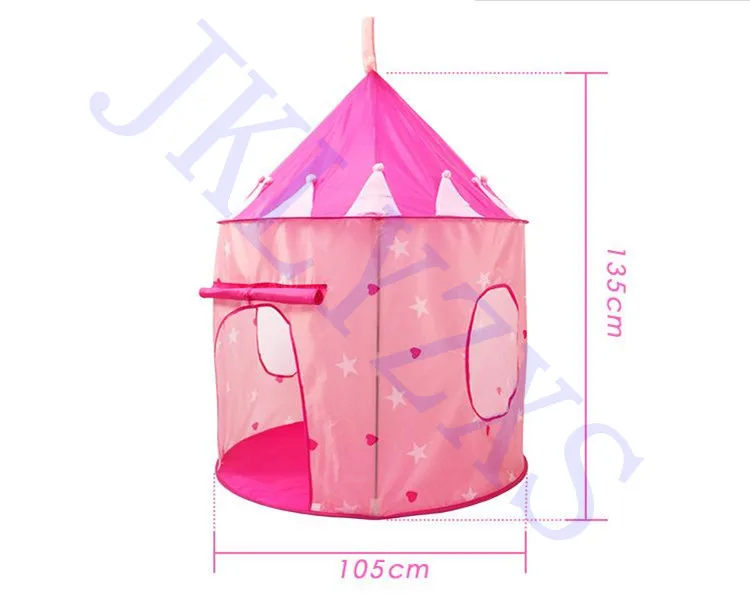 9 Colors Play Tent Portable Foldable Boy Girls Prince Folding Tent Children Boy Castle Play House Kids Gifts Outdoor Toy Tents
