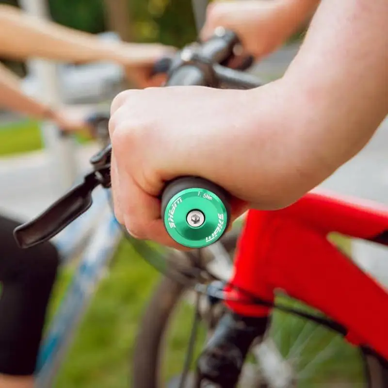 WAKE 1 пара колпачок для руля велосипеда Упоры для рук на руль велосипеда алюминиевый сплав руль велосипеда конечный замок-на заглушки бар ручки крышка s чехлы для велосипедов Запчасти
