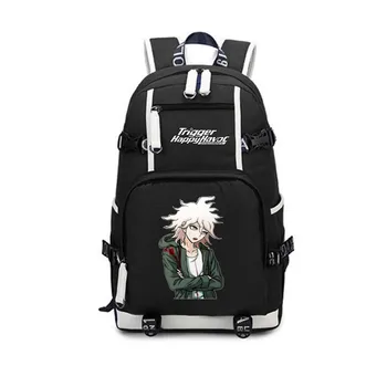

Anime Game Danganronpa Komaeda Nagito Canvas Backpack Laptop shoulder bag Laptop traveling rucksack