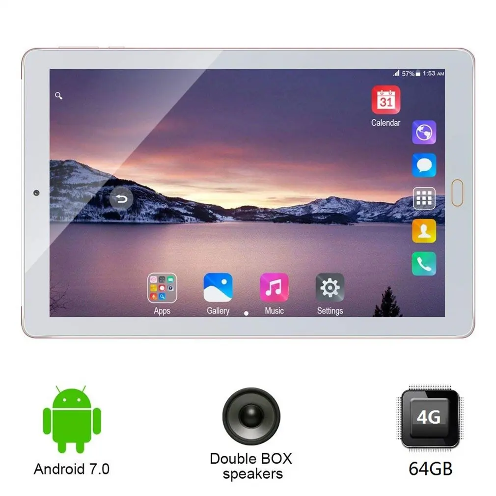 xiajia Inch Tablet pc 3G 4G Phone Call Android 7.0 Octa Core Tablet pcs 64GB ROM 4GB RAM WiFi FM Bluetooth smart Tablets 7 8 9