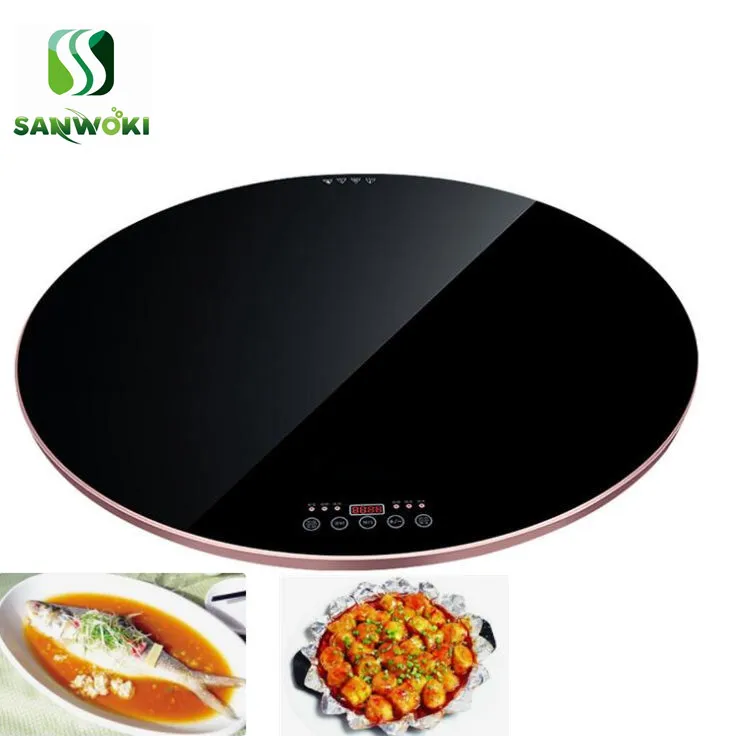 800mm Diameter Rotatable Heating Board Hot Plate Dining Table Alcohol