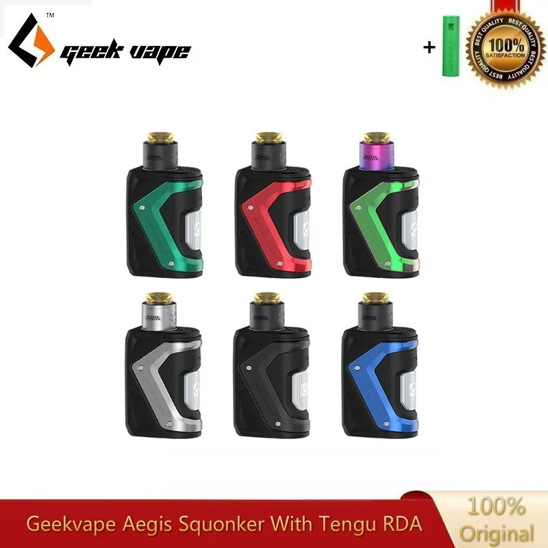 Набор для вейпа Geekvape Aegis Squonker 100 Вт 18650 TC 10 мл | Электроника