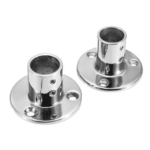 Boat Tube Pipe Base Marine 90° Railing Handrail Pipe Base Fitting Support 316 Stainless Steel Rust-resistant Marine Hardware