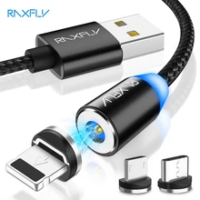 Магнитный кабель RAXFLY разъем Micro USB Type C для iPhone 11 Pro Max Xiaomi Redmi