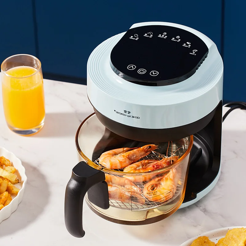 대용량 디지털 제어 오일 프리 전기 딥 프라이어, 가정용 지능형 다기능 프렌치 프라이 기계, 에어 프라이어, 5L  Best Top5
