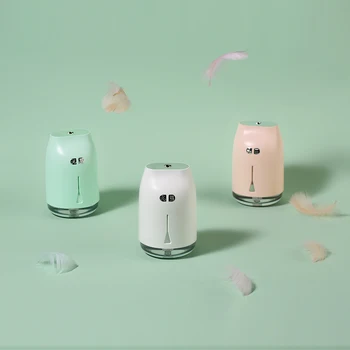 

Car Humidifier USB Portable Air Purifier Mini Ultrasonic Humidifier Ultrasonic Aroma Diffuser with Led Night Light 240ml