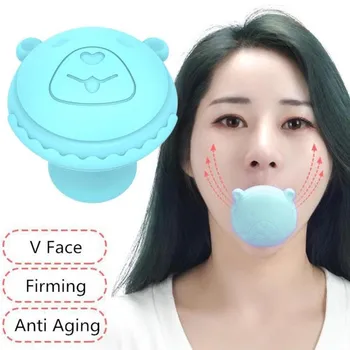 

Silica Gel Mouth Jaw Exerciser Slimming Face Double Chin V Face Lifting Double Chin Wrinkle Removal Cute Blow Breath Exerciser
