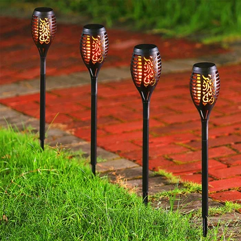 

LED Solar Flame Light Lamp Flickering Waterproof Garden Decoration Landscape Lawn Lamp Path Lighting Torch Outdoor Spotlight