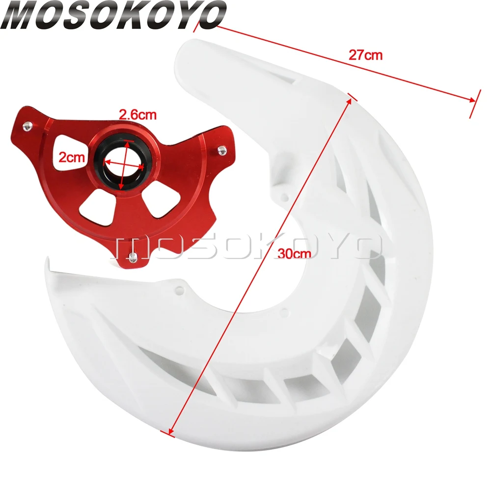For Honda CR CRF 125R 250R 250X 450R 450X Motocross MX Enduro Dirt Bike X-Brake Front Disc Cover Rotor Guard 2004-2018