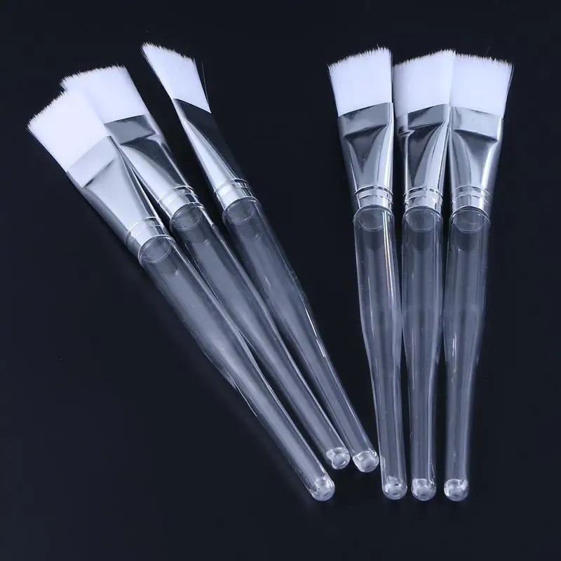 Eyelashes brush Facial mask brush Eyelash brush 12PCS Facial Mask Transparent Crystal Rod Soft Skin Care Eyelash Brush
