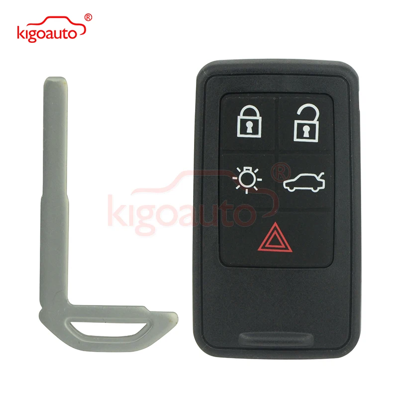 Чехол для смарт ключей KR55WK49264 чехол с 5 кнопками Volvo 2007 2008 2009 2010 2011 XC70 V70 XC60 S80 S60