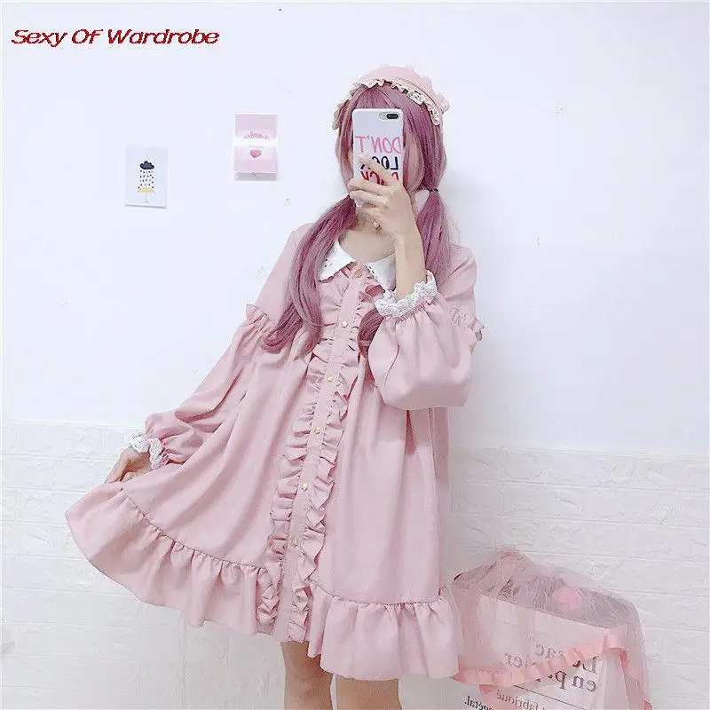 Japanese Sweet Kawaii Lolita Women Dress