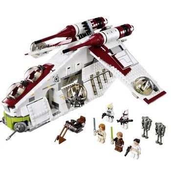 

Star Series Wars The Republic Gunship Republic Cruiser Gunboat 1228Pcs Building Blocks 75021 Bricks Toys Gifts 81043 05041 05042