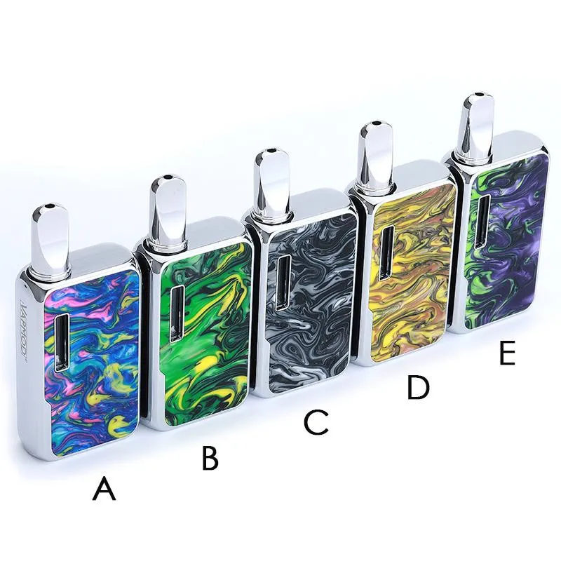 C Vapmod Dragoo Box Mod Resin Express 650 мАч преднагрев VV батарея четыре уровня Регулируемое напряжение подходит 510 толстый масляный картридж - Цвет: C
