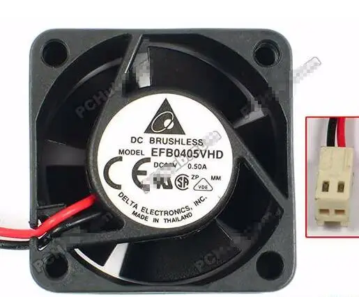 

Двухпроводный Вентилятор охлаждения сервера Delta Electronics EFB0405VHD DC 5 в 0,50 а 40x40x20 мм