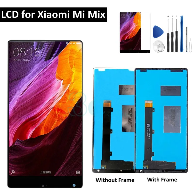 Для Xiaomi mi x ЖК-дисплей с рамкой, сенсорный экран, дигитайзер, 6,4 дюймов, для Xiaomi mi x дисплей, запасные части для ремонта