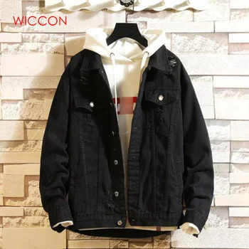 

2020 Mens Denim Jacket Men Casual Bomber Jackets Men High Quality Man Vintage Jean Jacket Coat Streetwear Chaqueta Hombre 3XL