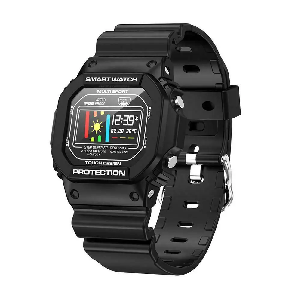 black X12 модные женские часы, умные Мужские Женские часы, водонепроницаемые часы с монитором артериального давления, браслет ЭКГ PPG, спортивные наручные часы - Цвет: black