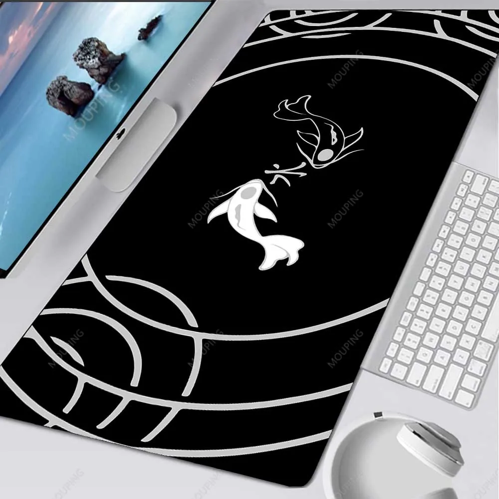 Koi – Grand Tapis De Souris Noir Style Chinois Xxl, Accessoires De Jeu,  Ordinateur Portable, Clavier De Bureau Étanche - Tapis De Souris -  AliExpress