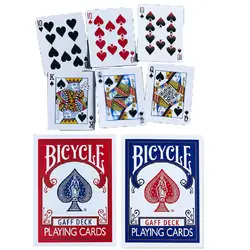 Велосипед Gaff колода игральные карты красный/синий редкий ограниченный покер магические карты специальный реквизит крупным планом