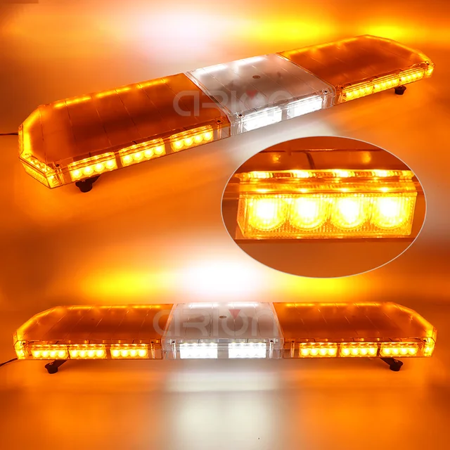 12V24V 72 136 LED Emergency Strobe Light Bar Recovery Beacon Wrecker Flashing LightBar Warning