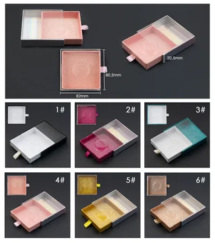 

Wholesale False Eyelash Box Custom Logo Lash Boxes Lashes Packaging 25mm Mink Eyelashes Package Square Case Vendor