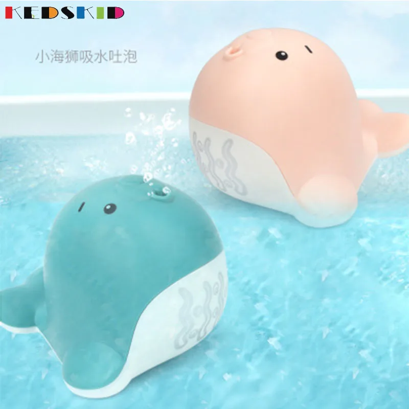 Купание капли воды в ванной комнате Маленький слон морской лев игра игрушка водопоглощающая пляжная игрушка