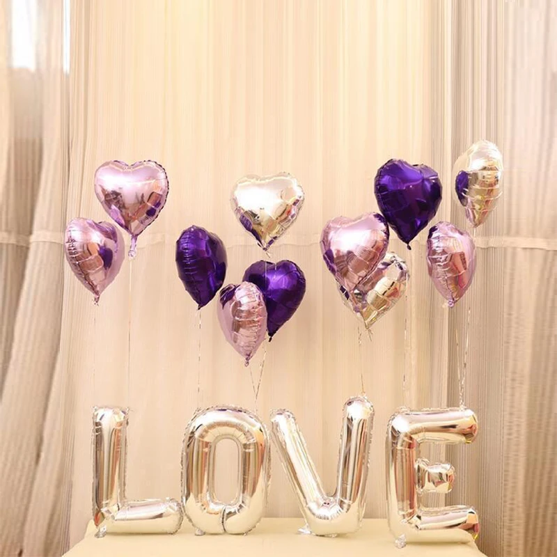 Счастливые Свадебные помолвки воздушный шар из фольги воздушные шары для свадебной вечеринки вечерние украшения Любовь Алфавит воздушные шары, валентинки День