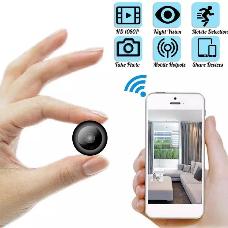 1080P Surveillance Camera Wireless HD Mini Wifi Camcorder Motion Detection Home Security Cam Night Vision IP Nanny | Электроника