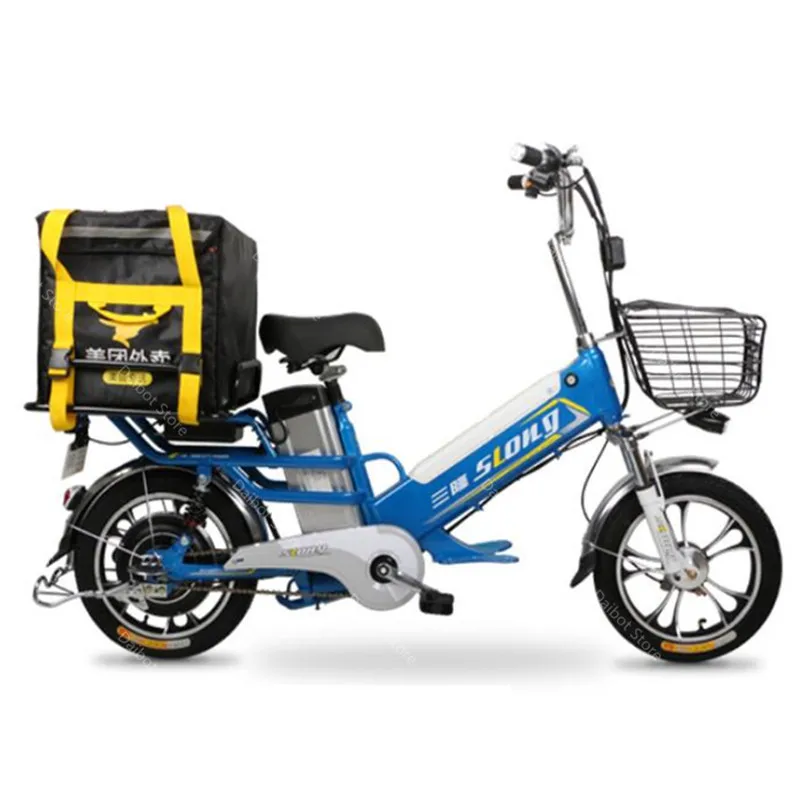 Ebike Электрический 2 колеса велосипед 10A Двойной аккумулятор 48V 350W 16 дюймов