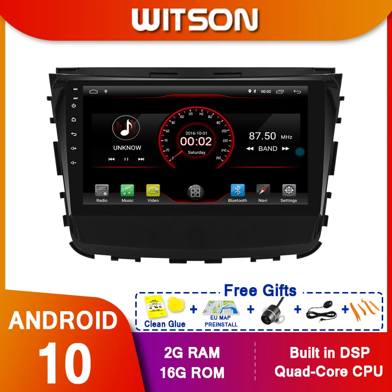 WITSON 9 &quotFULL HD сенсорный экран Android 10 0 Восьмиядерный Автомобильный GPS