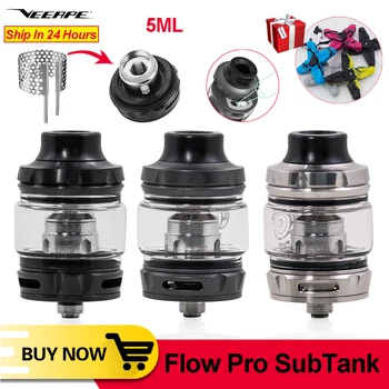 

Original Flow Pro SubTank 5ML 25mm e-cig atomizer tank with 0.18ohm Coil Head 40W-60W 4/5ml capacity For 510 Thread Electroni