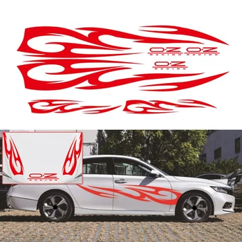 

Perfect Decoration Full Body Car Decal 3D Totem Flame Vinyl Sticker Auto Decoration Strong Adhesion Durable And Practical