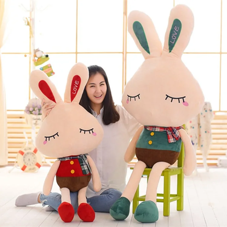 

Plush Toy Rabbit Doll LOVE Rabbit Cute Bugs Bunny Doll CHILDREN'S Toy Birthday Gift