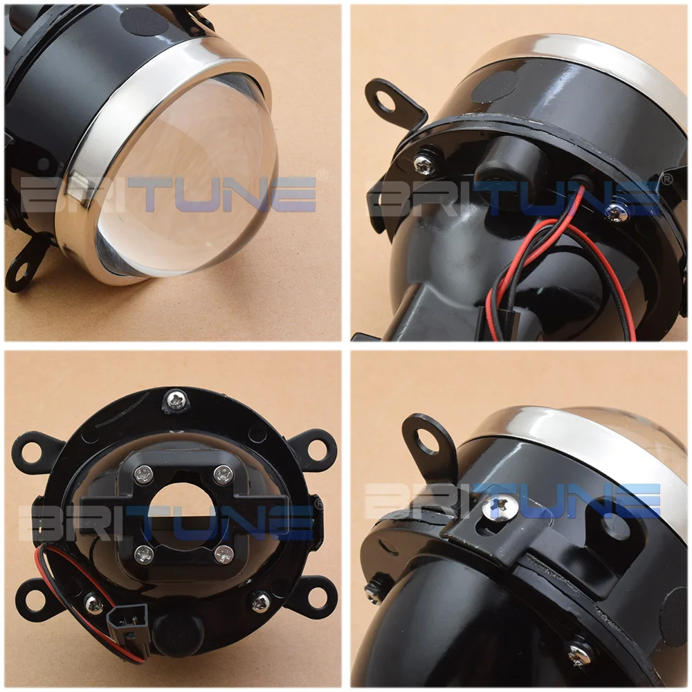 Противотуманные фары HID Bi-xenon Противотуманные фары линзы 3,0 ''Тюнинг автомобилей универсальные водонепроницаемые Линзы Аксессуары DIY Стайлинг использование H11 ксеноновые лампы